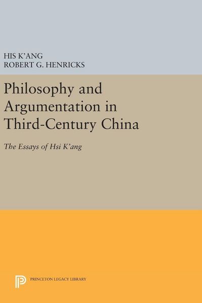 Produktbild: Philosophy and Argumentation in Third-Century China