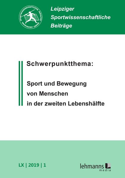 Produktbild: Leipziger Sportwissenschaftliche Beitr&auml;ge