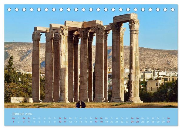 Produktbild: Geliebtes Athen (Tischkalender 2026 DIN A5 quer), CALVENDO Monatskalender