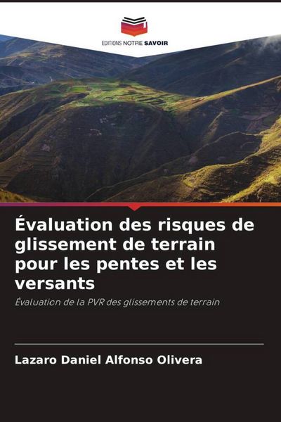 Produktbild: &Eacute;valuation des risques de glissement de terrain pour les pentes et les versants