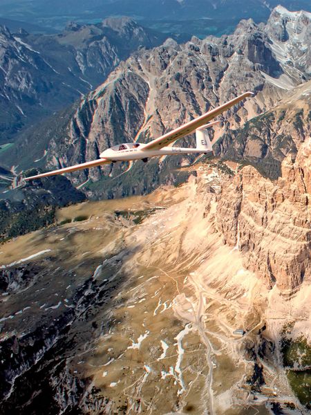 Produktbild: CALVENDO Puzzle Segelflieger bei den Drei Zinnen 1000 Teile Lege-Gr&ouml;&szlig;e 480 x 640 cm Foto-Puzzle Bild von Peter Roder