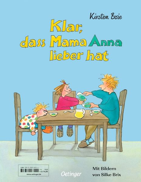 Produktbild: Klar, dass Mama Ole lieber hat / Klar, dass Mama Anna lieber hat