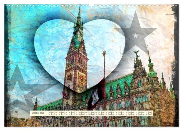 Produktbild: In Hamburg sagt man ... (Wandkalender 2026 DIN A2 quer), CALVENDO Monatskalender
