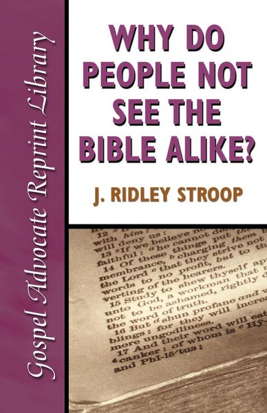 Produktbild: Why Do People Not See the Bible Alike