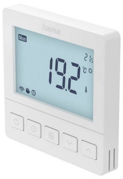 Produktbild: Hama Smartes Fu&szlig;bodenheizungs-Thermostat, Unterputz, per App/Sprache steuern Fu&szlig;bodenheizungssteuerung