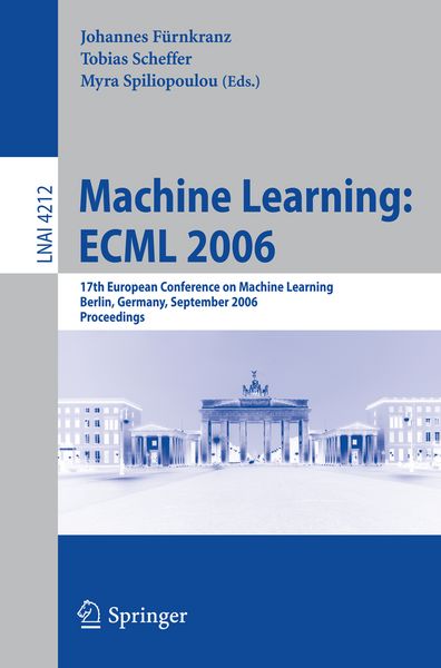 Produktbild: Machine Learning: ECML 2006