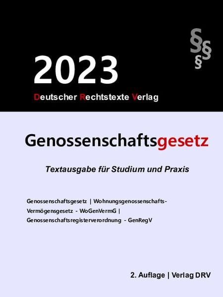 Produktbild: Genossenschaftsgesetz