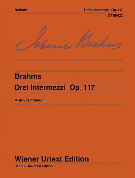 Produktbild: Brahms, J: Drei Intermezzi