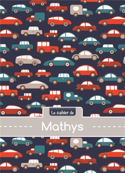 Produktbild: Cahier mathys seyes,96p,a5 voitures