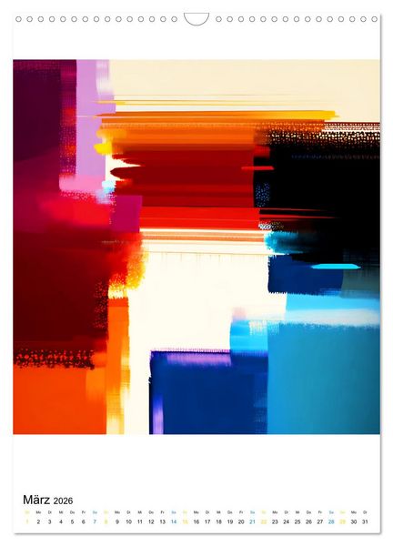 Produktbild: Modern ART Farbkompositionen (Wandkalender 2026 DIN A3 hoch), CALVENDO Monatskalender