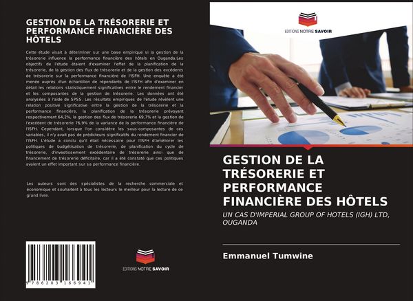 Produktbild: Gestion De La Tr&eacute;sorerie Et &iquest;&iquest;performance Financi&egrave;re des H&ocirc;tels