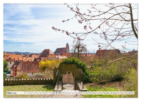 Produktbild: Ein Spaziergang durch Dinkelsb&uuml;hl (Wandkalender 2026 DIN A2 quer), CALVENDO Monatskalender