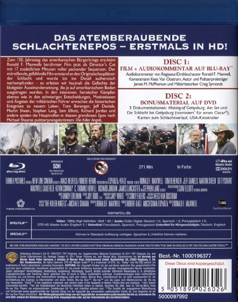 Produktbild: Gettysburg [SE] [DC] (+ DVD)