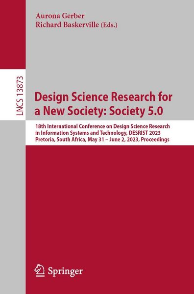 Produktbild: Design Science Research for a New Society: Society 5.0