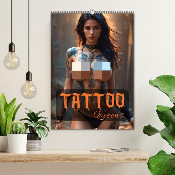 Produktbild: Tattoo Queens (Wandkalender 2026 DIN A2 hoch), CALVENDO Monatskalender