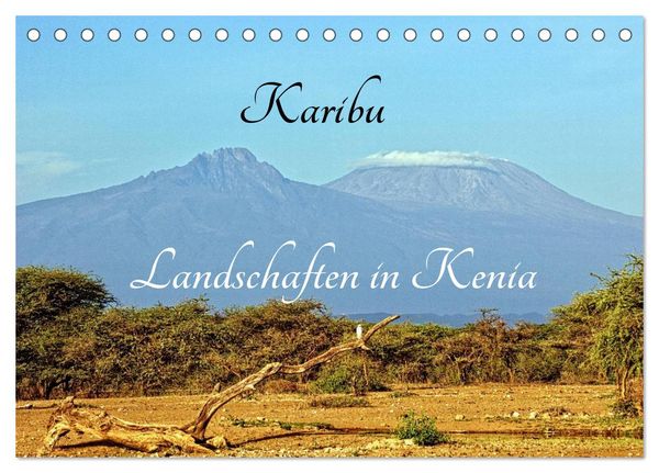 Produktbild: Karibu - Landschaften in Kenia (Tischkalender 2026 DIN A5 quer), CALVENDO Monatskalender