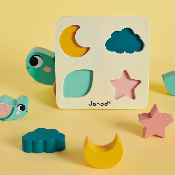 Produktbild: Entwicklungsbox mit 4 Spielzeugen ab 18 Monaten &ndash; Ziehspiel, Musik u. Puzzle
