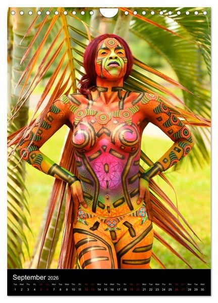 Produktbild: Equatorial Guinea Bodypainting Festival (Wall Calendar 2026 DIN A4 portrait), CALVENDO 12 Month Wall Calendar
