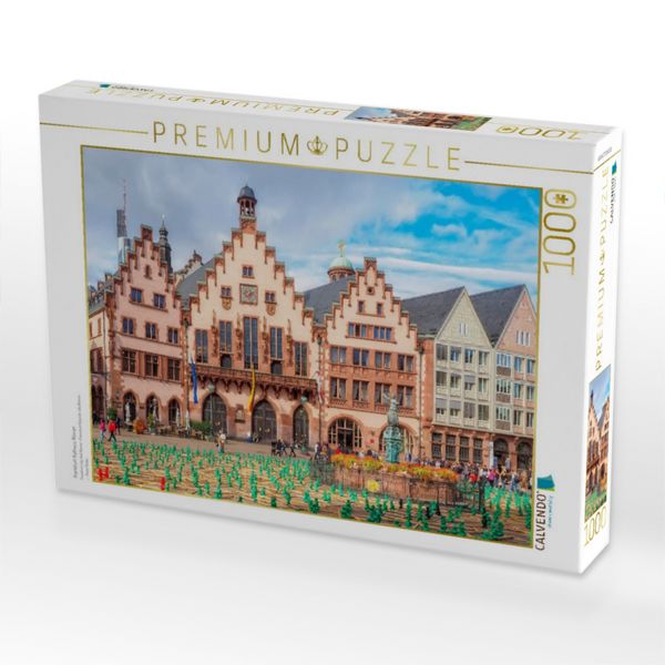 Produktbild: CALVENDO Puzzle Frankfurt Rathaus R&ouml;mer | 1000 Teile Lege-Gr&ouml;&szlig;e 64x48cm Foto-Puzzle f&uuml;r gl&uuml;ckliche Stunden