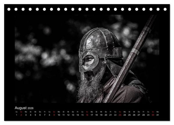 Produktbild: Wikinger und Krieger (Tischkalender 2026 DIN A5 quer), CALVENDO Monatskalender