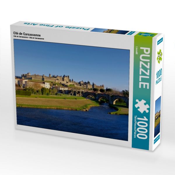 Produktbild: CALVENDO Puzzle Cit&eacute; de Carcassonne 1000 Teile Puzzle quer | 1000 Teile Lege-Gr&ouml;&szlig;e 64 &times; 48 cm Foto-Puzzle f&uuml;r gl&uuml;ckliche Stunden