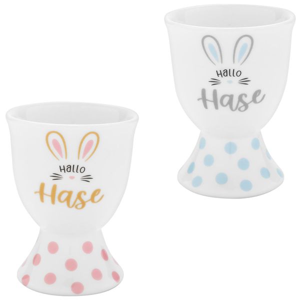 Eierbecher-Set Motiv 'Hallo Hase'