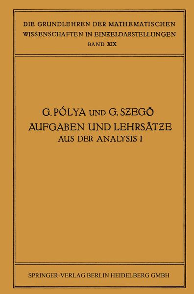 Produktbild: Aufgaben und Lehrs&auml;tze aus der Analysis