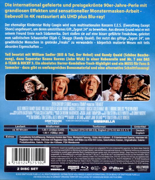 Produktbild: Freaked (4K Ultra HD+Blu-ray)
