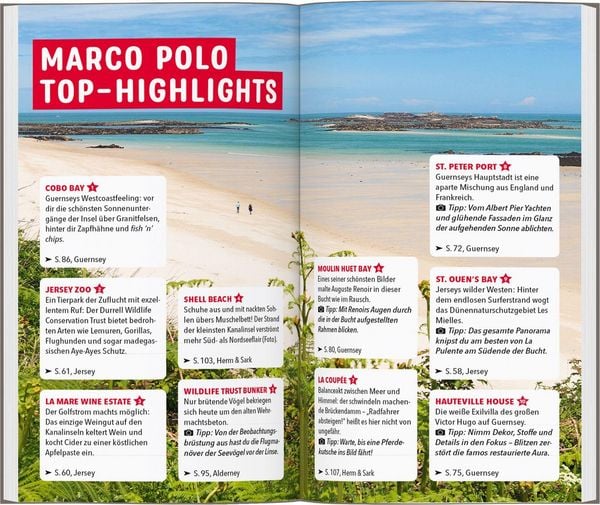 Produktbild: MARCO POLO Reisef&uuml;hrer Kanalinseln, Jersey, Guernsey, Sark, Herm, Alderney