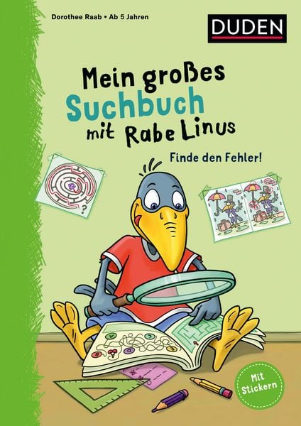 Mein großes Suchbuch mit Rabe Linus, Taschenbuch von Dorothee Raab, Duden ein Imprint von Cornelsen Verlag GmbH, 978-3-411-72000-2