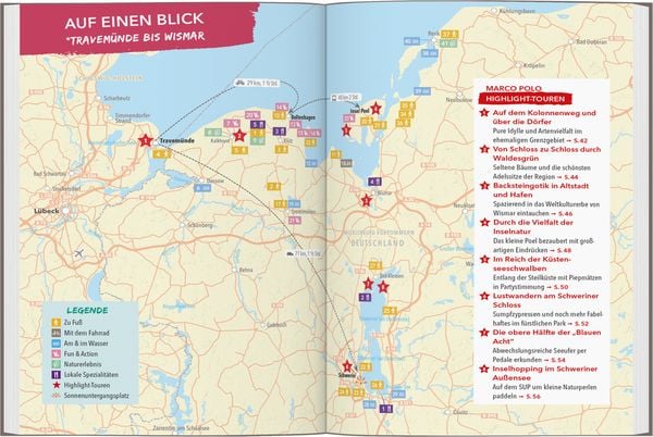 Produktbild: MARCO POLO OUTDOOR GUIDE Reisef&uuml;hrer Ostseek&uuml;ste Mecklenburg-Vorpommern