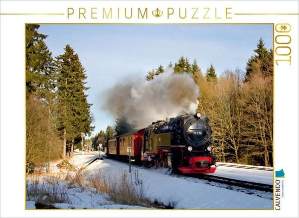 Produktbild: CALVENDO Puzzle Brockenbahn bei Drei Annen Hohne | 1000 Teile Lege-Gr&ouml;&szlig;e 64 &times; 48 cm Foto-Puzzle f&uuml;r gl&uuml;ckliche Stunden