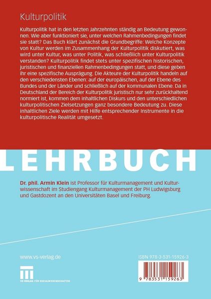 Produktbild: Kulturpolitik