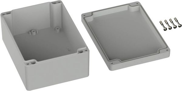 Produktbild: TRU COMPONENTS TC-9065680 Industrie-Geh&auml;use 160 x 120 x 75 ABS Lichtgrau (RAL 7035) 1St.