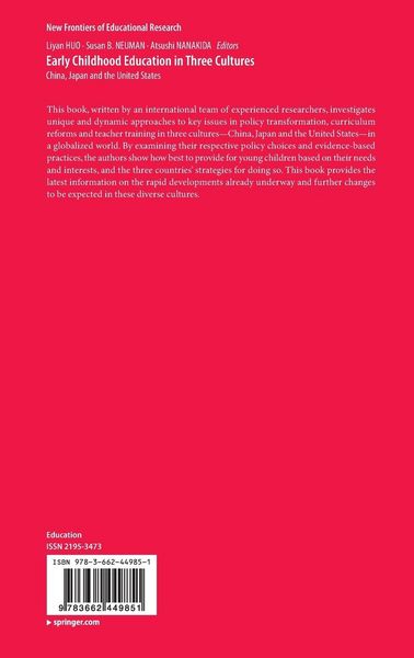 Produktbild: Early Childhood Education in Three Cultures
