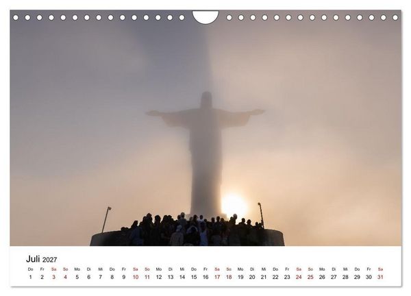 Produktbild: Rio de Janeiro - Kontraste. Farben. Licht (Wandkalender 2027 DIN A4 quer), CALVENDO Monatskalender