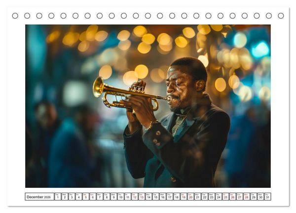 Produktbild: In Jazz Bars at Midnight (Desk Calendar 2026 DIN A5 landscape), CALVENDO 12 Month DeskCalendar