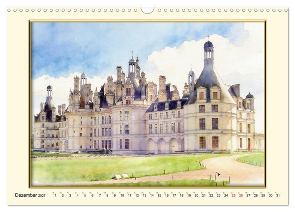 Produktbild: M&auml;rchenschl&ouml;sser an der Loire (Wandkalender 2027 DIN A3 quer), CALVENDO Monatskalender