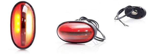 Produktbild: WAS Umriss-Markierungsleuchte Offene Kabelenden Markierungsleuchte, Positionslicht seitlich 12 V/DC, 24 V/DC