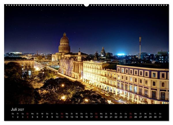 Produktbild: Havanna - Ansichten einer bemerkenswerten Stadt (hochwertiger Premium Wandkalender 2027 DIN A2 quer), Kunstdruck in Hochglanz
