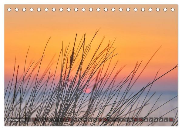 Produktbild: Sonnenunterg&auml;nge an Ostseek&uuml;ste und Bodden (Tischkalender 2026 DIN A5 quer), CALVENDO Monatskalender