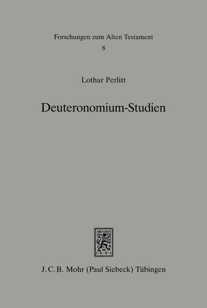 Produktbild: Deuteronomium-Studien