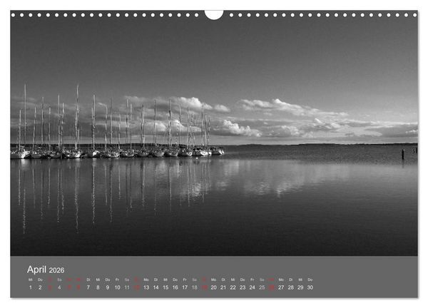 Produktbild: Ostsee - von schwarz bis wei&szlig; (Wandkalender 2026 DIN A3 quer), CALVENDO Monatskalender