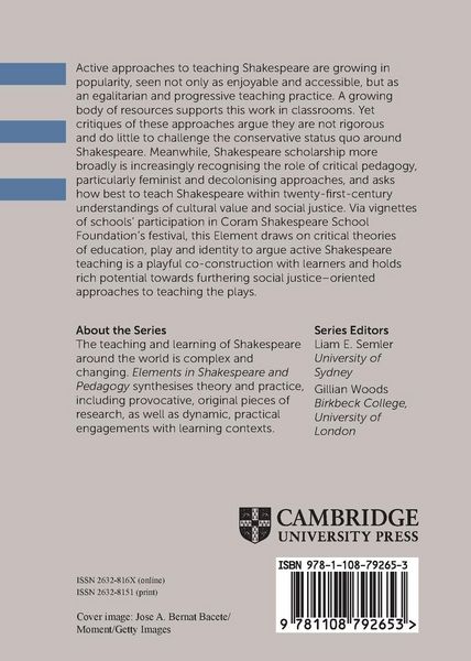 Produktbild: Critical Pedagogy and Active Approaches to Teaching Shakespeare