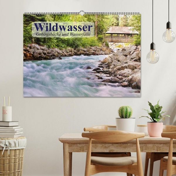 Produktbild: Wildwasser. Gebirgsb&auml;che und Wasserf&auml;lle (Wandkalender 2026 DIN A2 quer), CALVENDO Monatskalender
