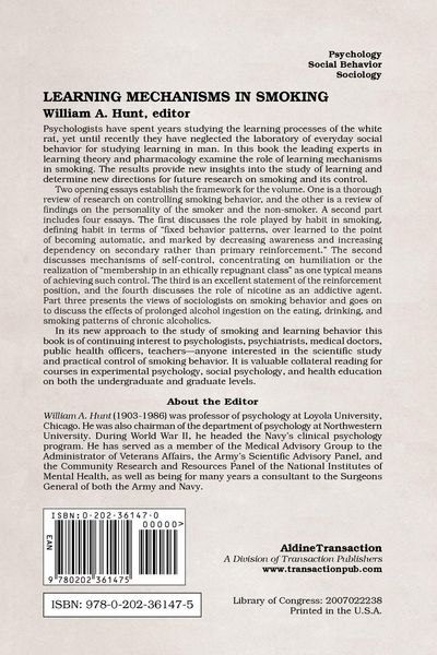 Produktbild: Learning Mechanisms in Smoking