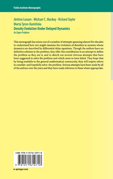 Produktbild: Density Evolution Under Delayed Dynamics