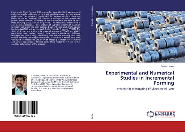 Produktbild: Experimental and Numerical Studies in Incremental Forming