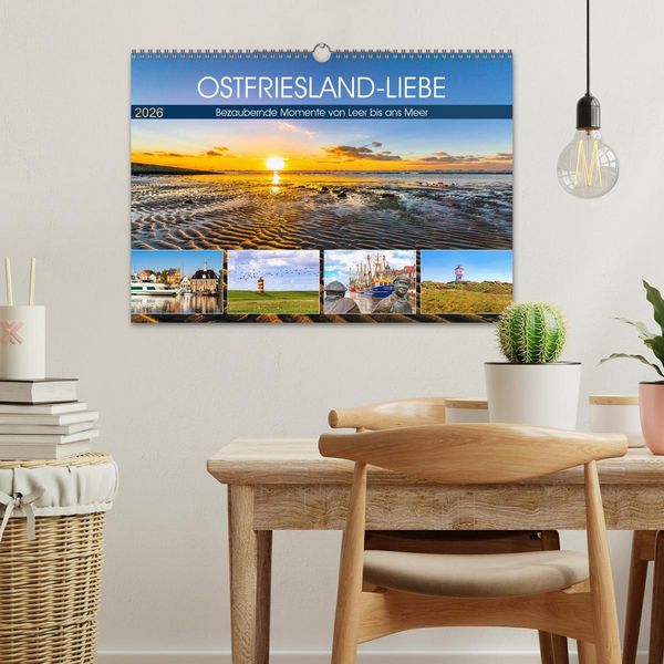 Produktbild: OSTFRIESLAND-LIEBE (Wandkalender 2026 DIN A3 quer), CALVENDO Monatskalender