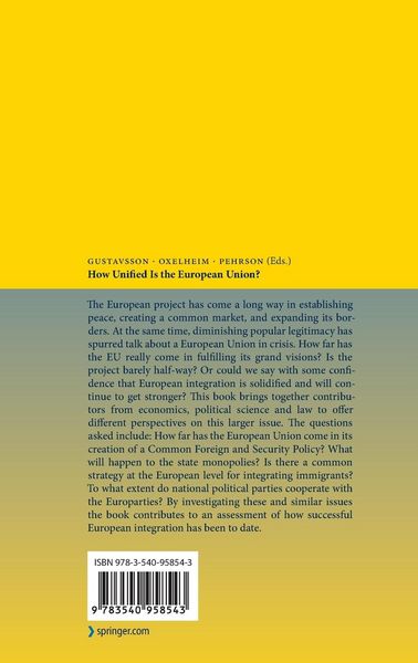 Produktbild: How Unified Is the European Union?
